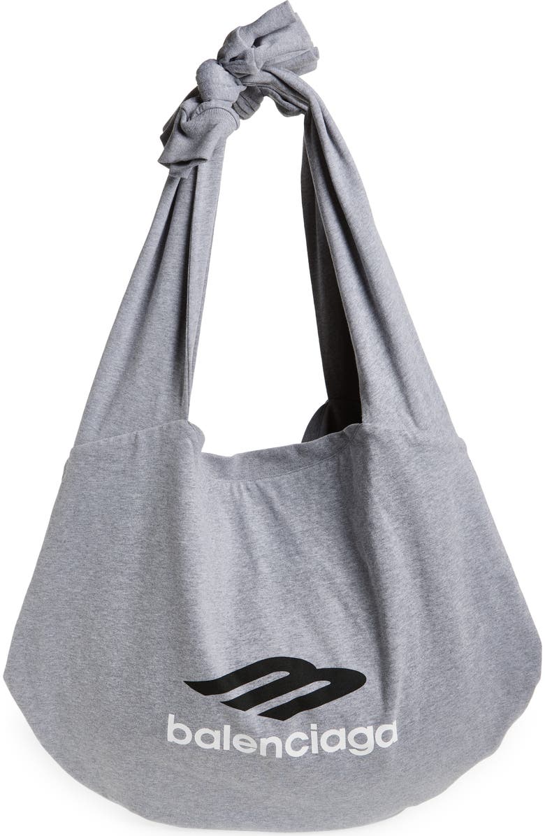 3B Logo Jersey Hobo Bag
