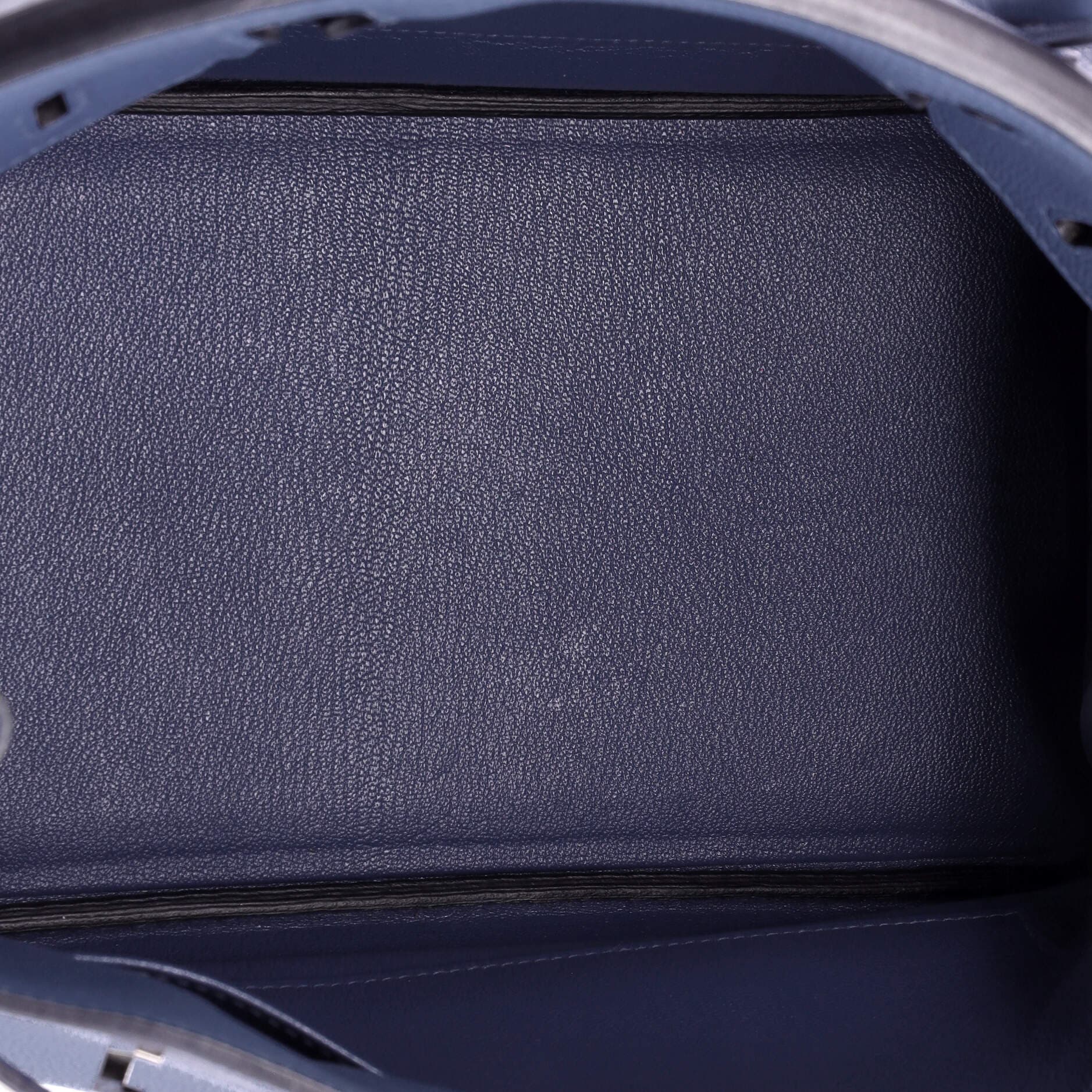 Pre-Owned Hermes Birkin Handbag Blue Togo with Palladium Hardware 30, Alternate, color, Bleu Brighton