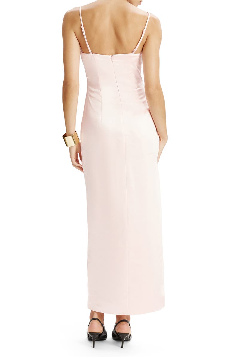 Bardot Clea Satin Evening Dress, Alternate, color, Petal Pink