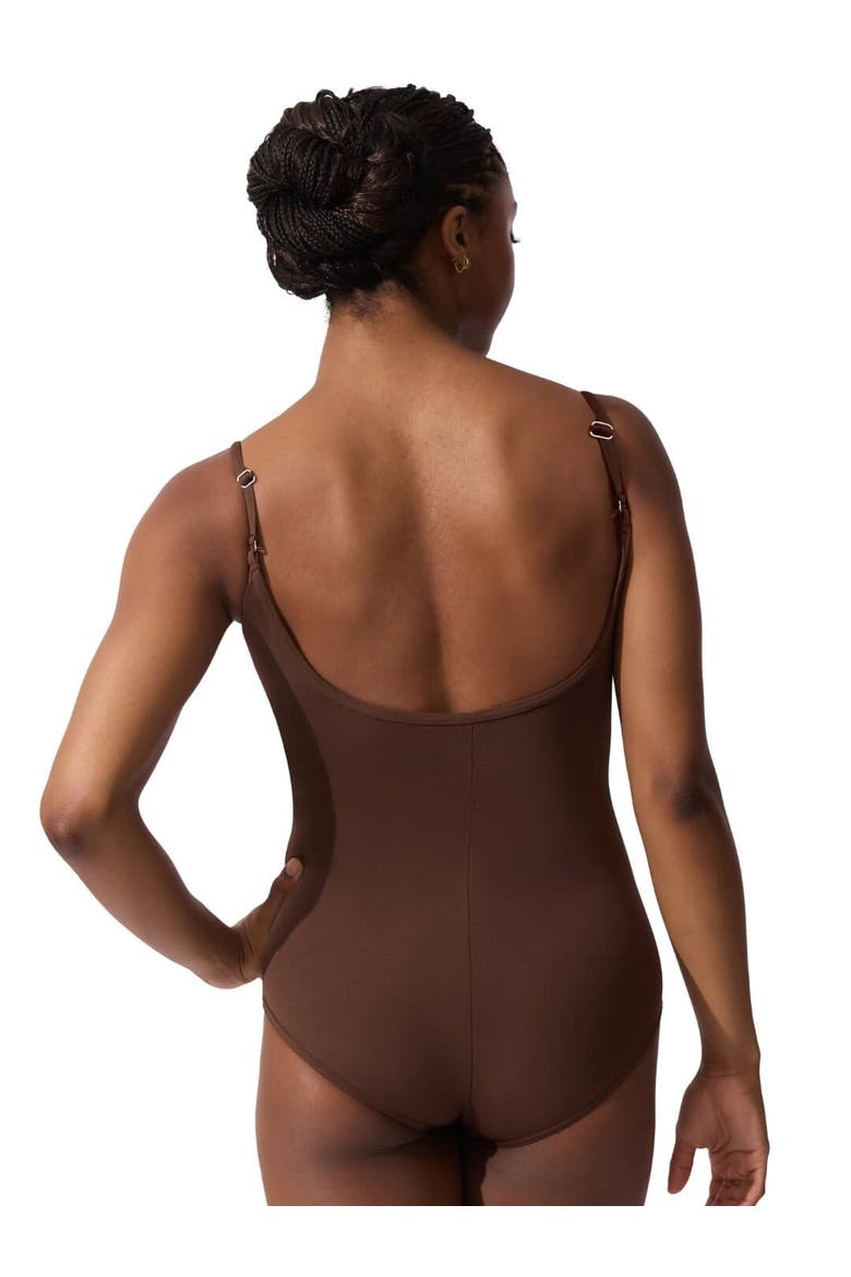 Team Basics Camisole Leotard w/ Adjustable Straps, Alternate, color, dark brown