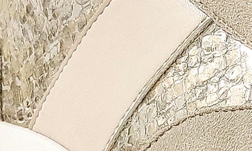 Shushop Serafina Sneaker In Gold Snake