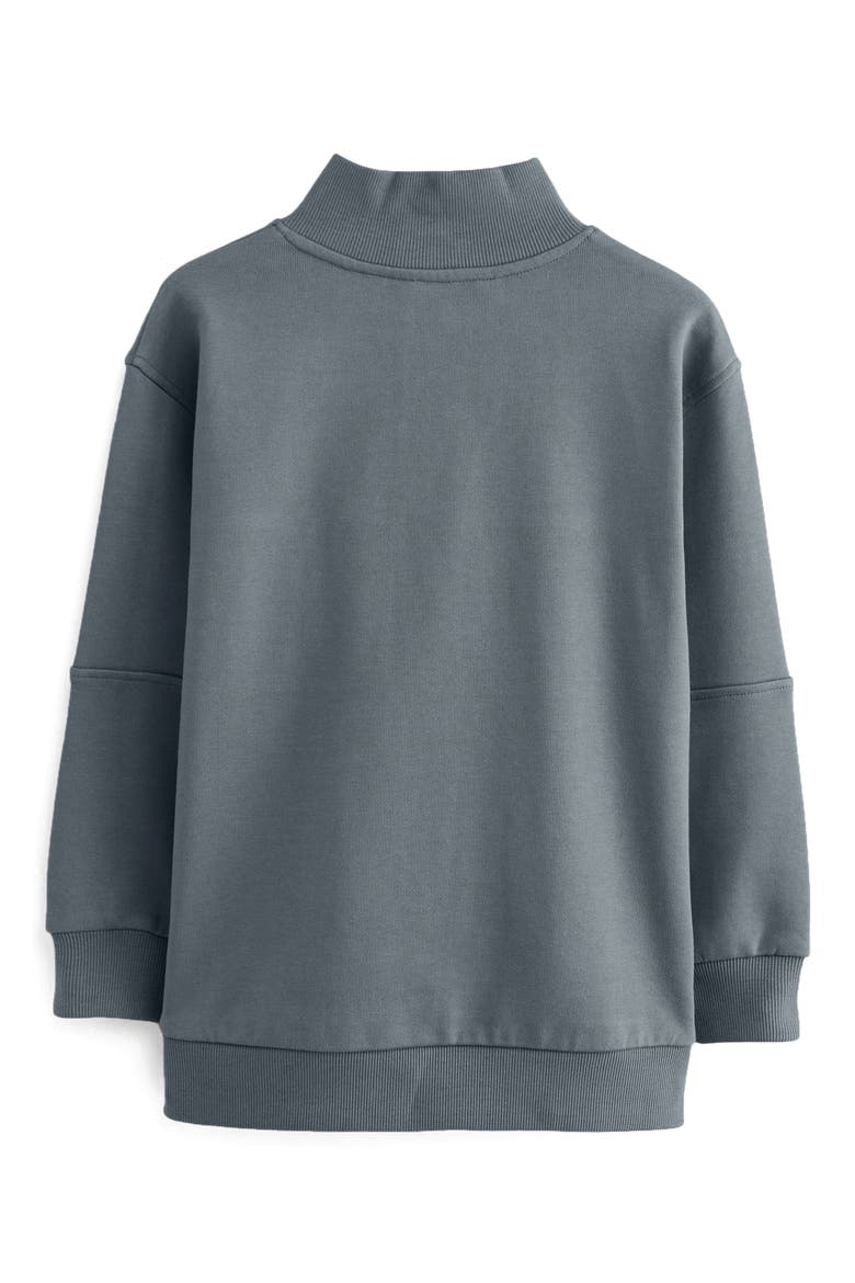 Kids' Biggy Quarter Zip Sweatshirt, Alternate, color, DUSKY BLUE
