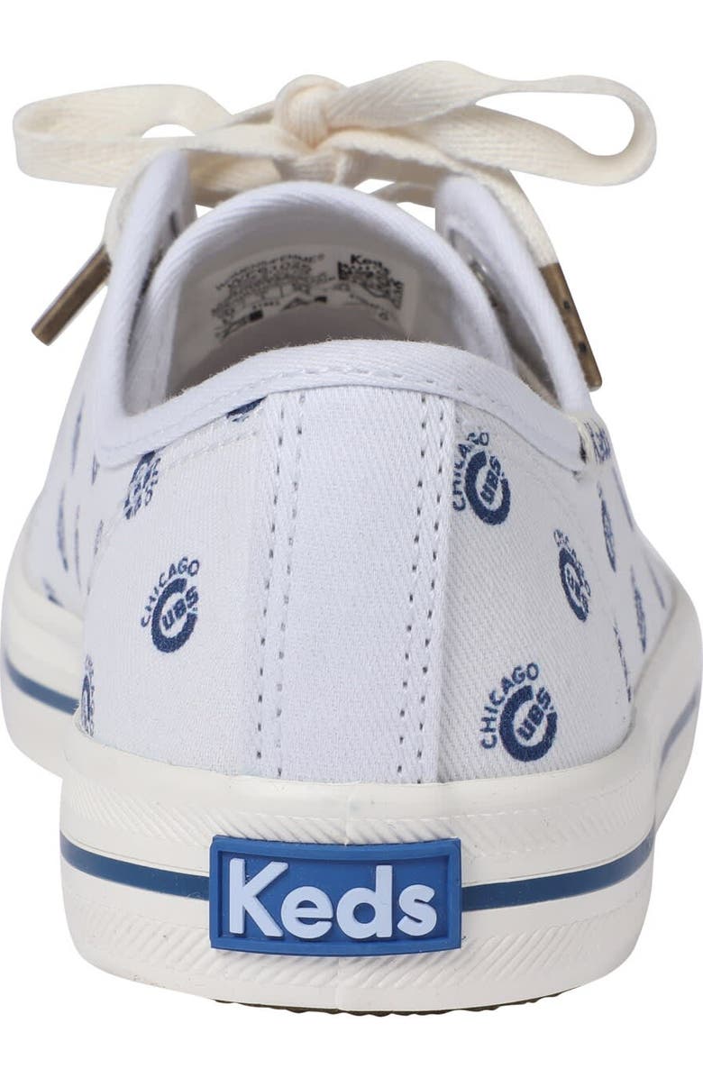 Keds<sup>®</sup> Women's Keds White Chicago Cubs Kickstart Repeat Logo Sneakers, Alternate, color,