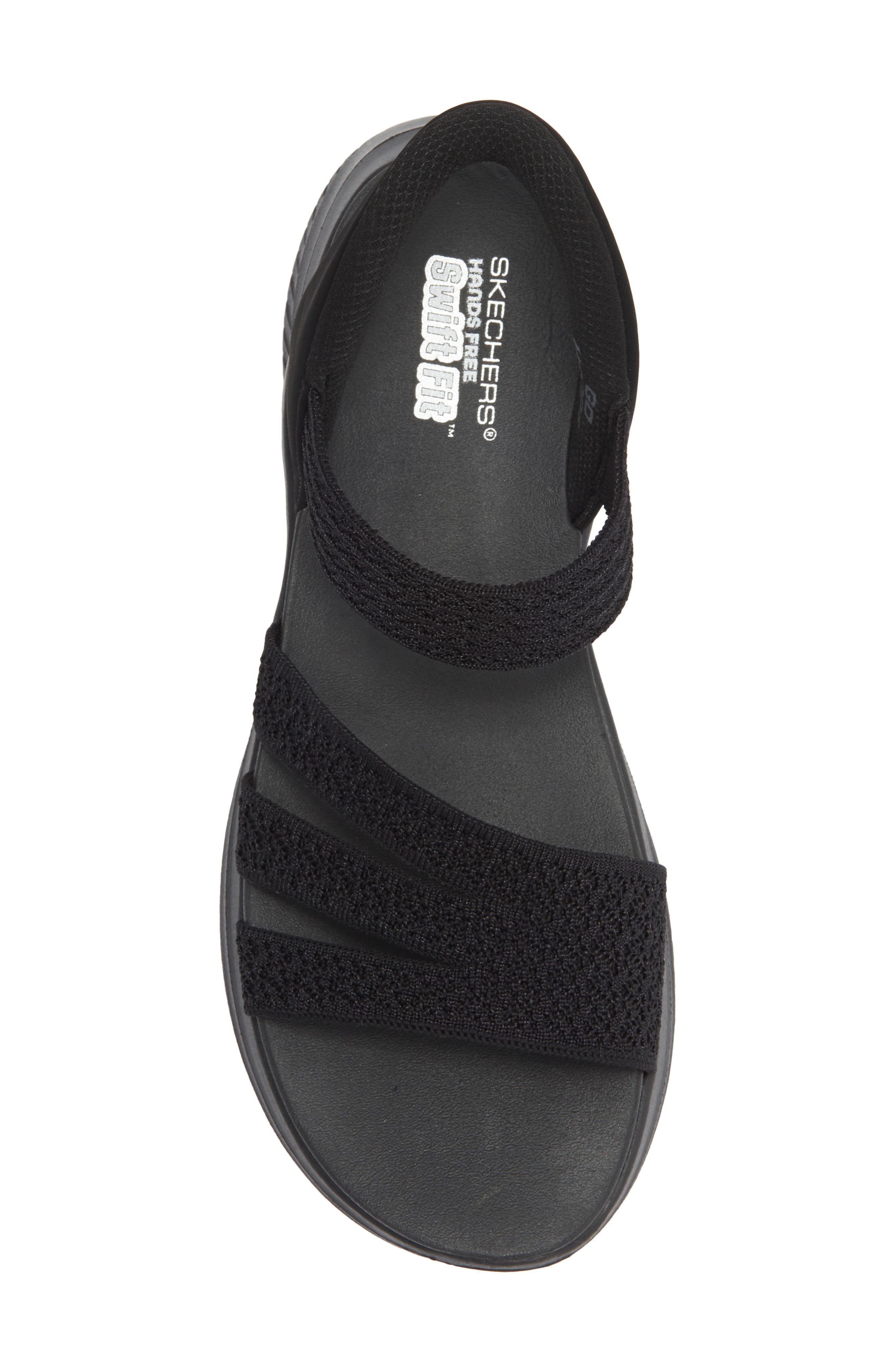 SKECHERS Swift-Fit Ultra Flex 3.0 Sandal, Alternate, color, Black