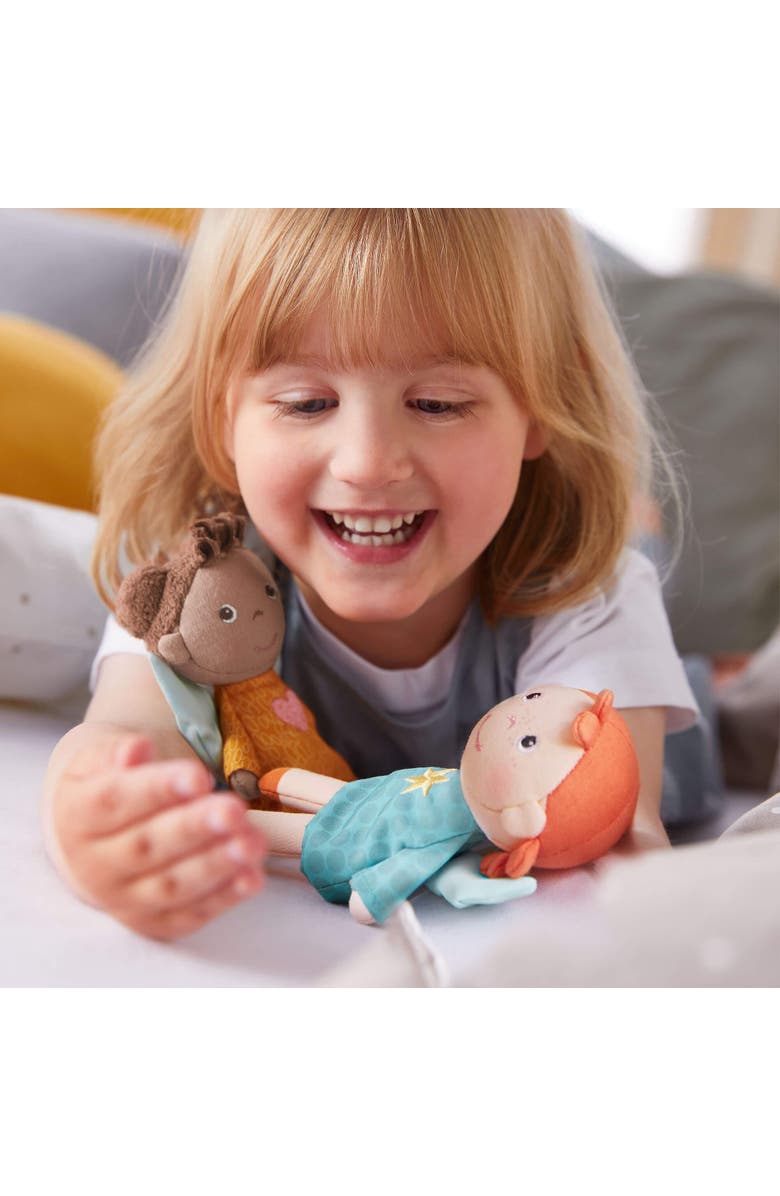 HABA Guardian Angel Mini Doll Nora - Soft Plush Baby Doll Toy for Toddlers 1-3, Ideal Gift for 2 Year Old Girls & Up, Alternate, color, Multi