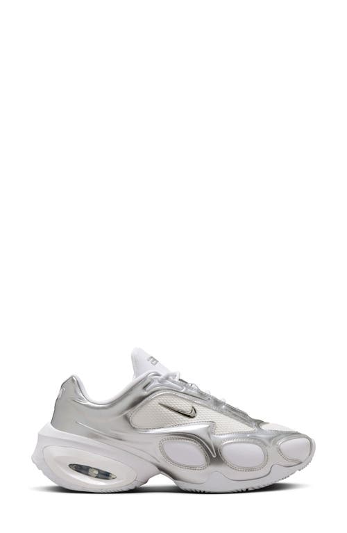 Nike Air Max Muse Mesh-trimmed Metallic Leather Sneakers In Multi