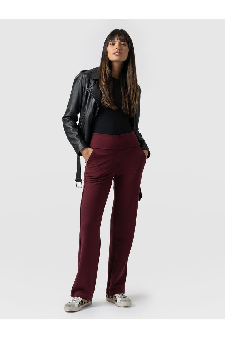 Runway Pant, Main, color, Burgundy
