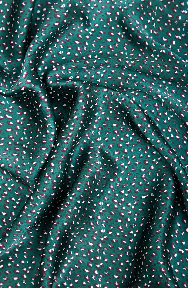 SAACHI Speckled Silk Scarf, Alternate, color, Green
