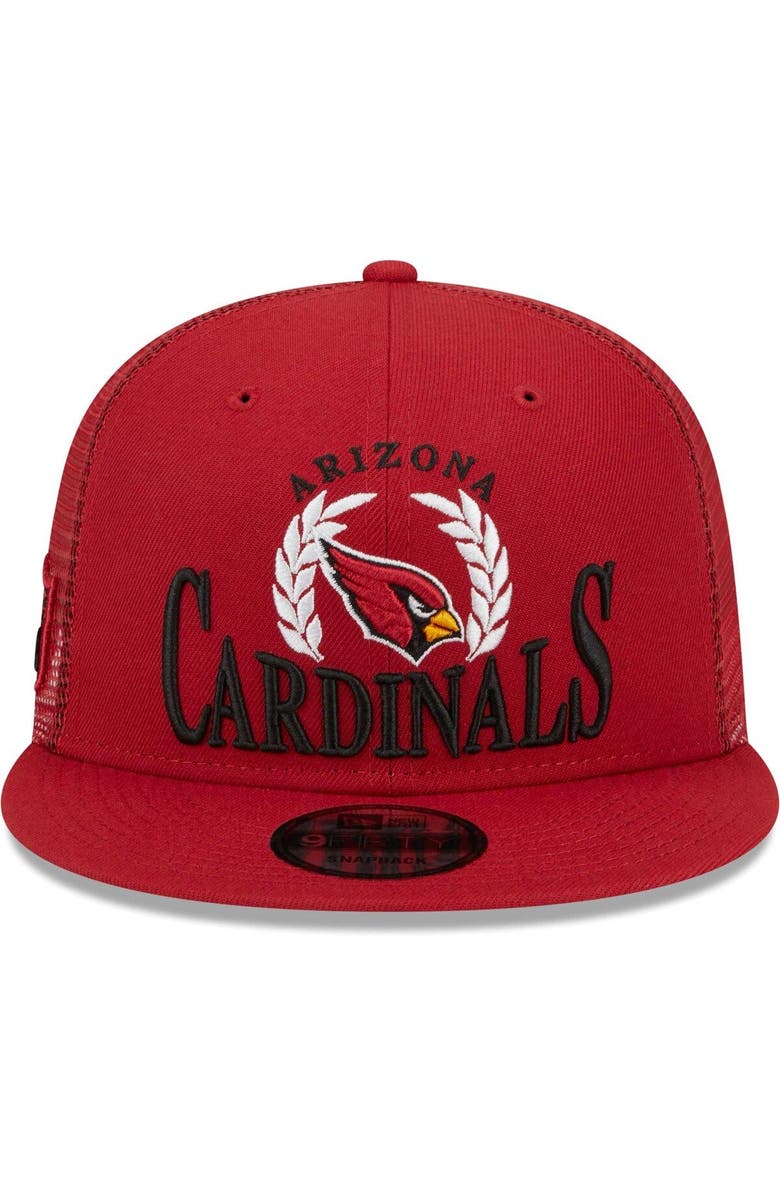 New Era Men's New Era Cardinal Arizona Cardinals Collegiate Trucker 9FIFTY Snapback Hat, Alternate, color, Cardinal