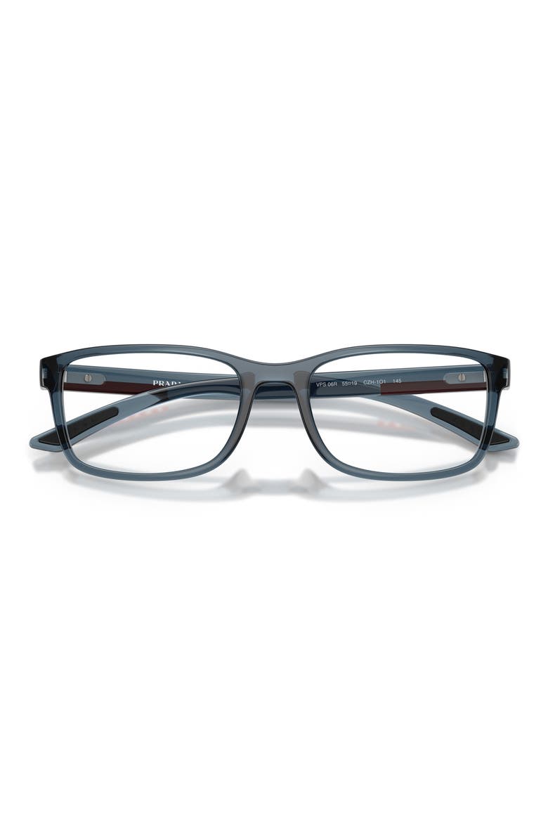 55mm Pillow Optical Glasses, Alternate, color, AZURE