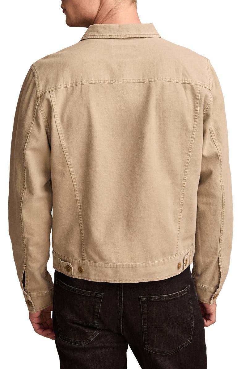 Lucky Brand Linen & Cotton Trucker Jacket, Alternate, color, 