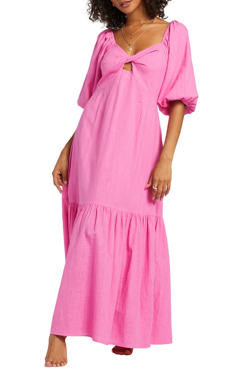 Billabong Paradise Cove Cotton Maxi Dress, Main, color, 