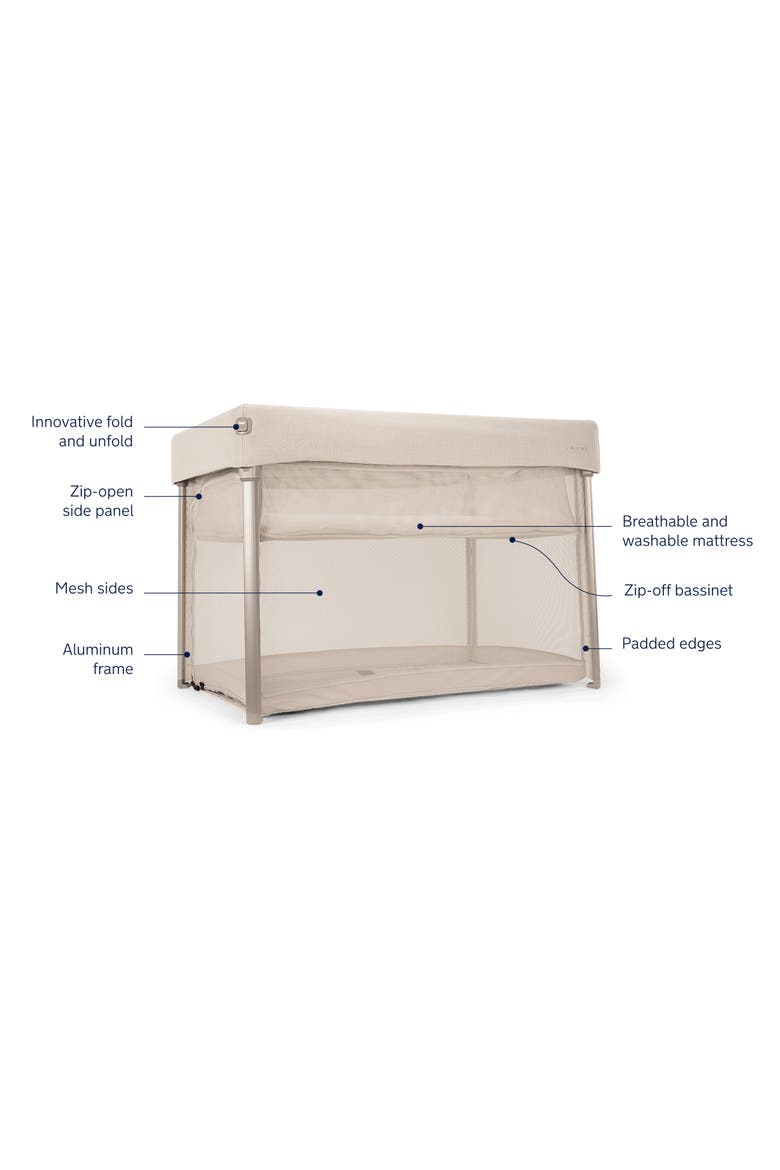 Paal Playard & Travel Crib, Alternate, color, BISCOTTI