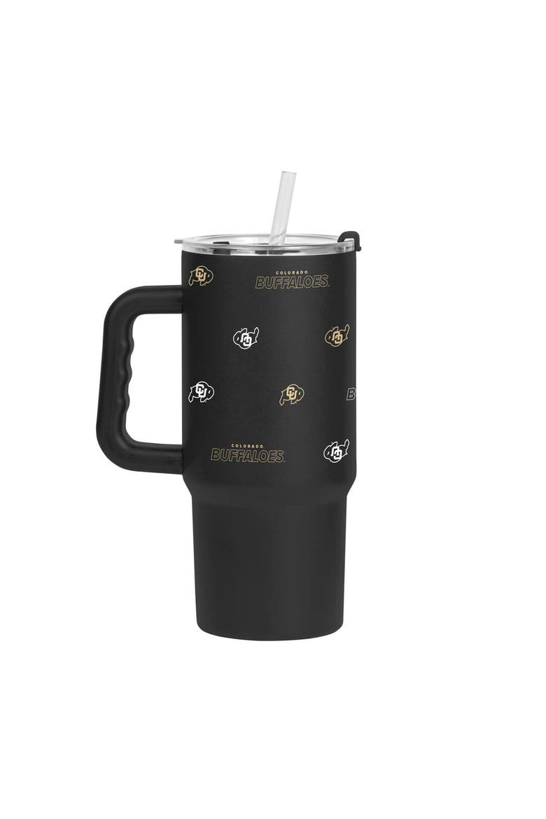 Colorado Buffaloes 24oz. Step and Repeat Powder Coat Tumbler, Main, color, Black