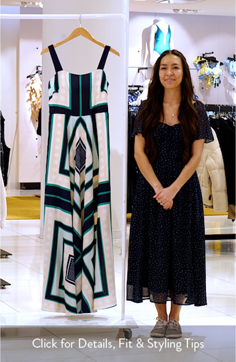 Geometric Maxi Sundress, sales video thumbnail