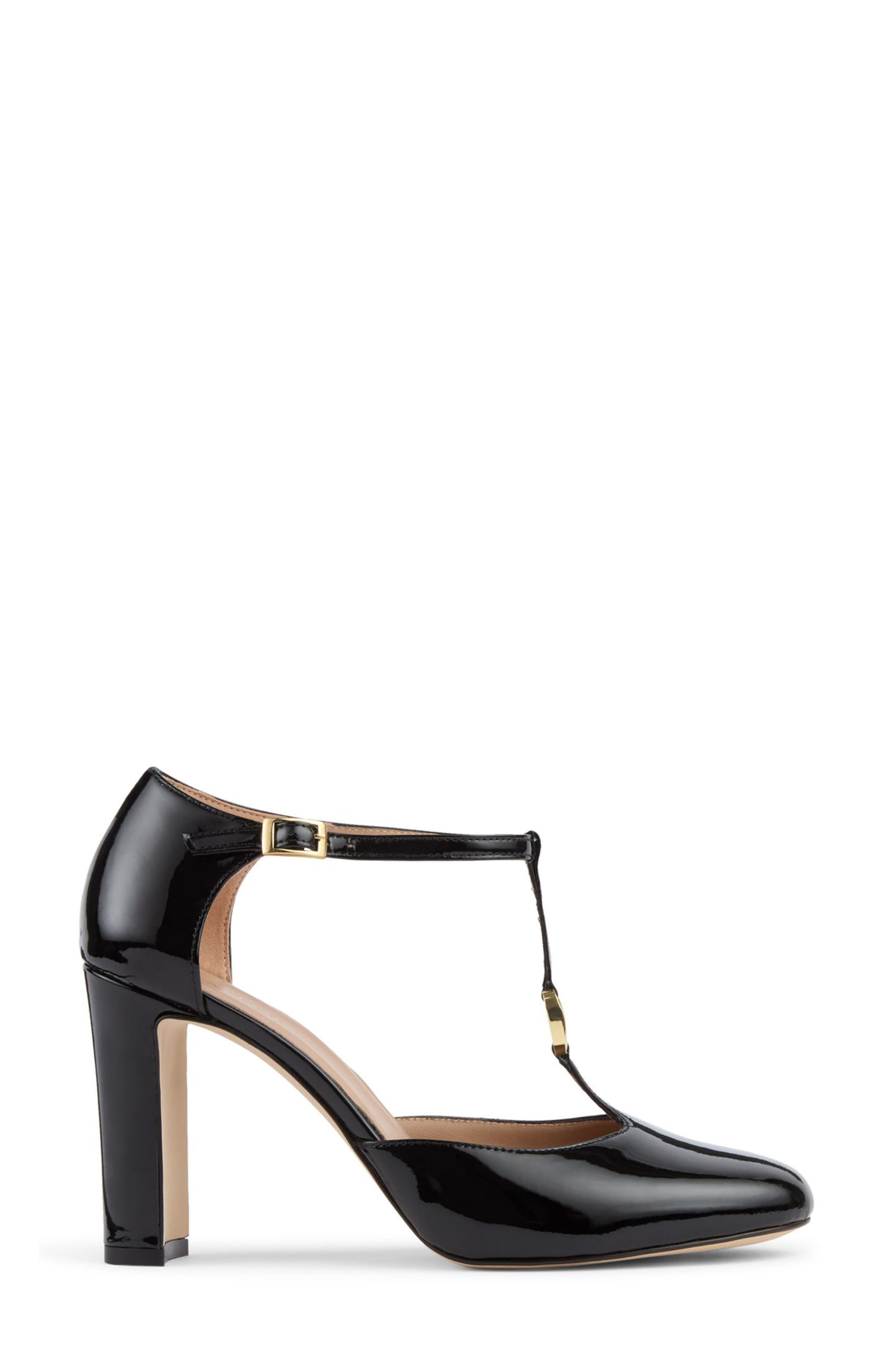 LK Bennett Almina T-Strap Pump, Alternate, color, Black