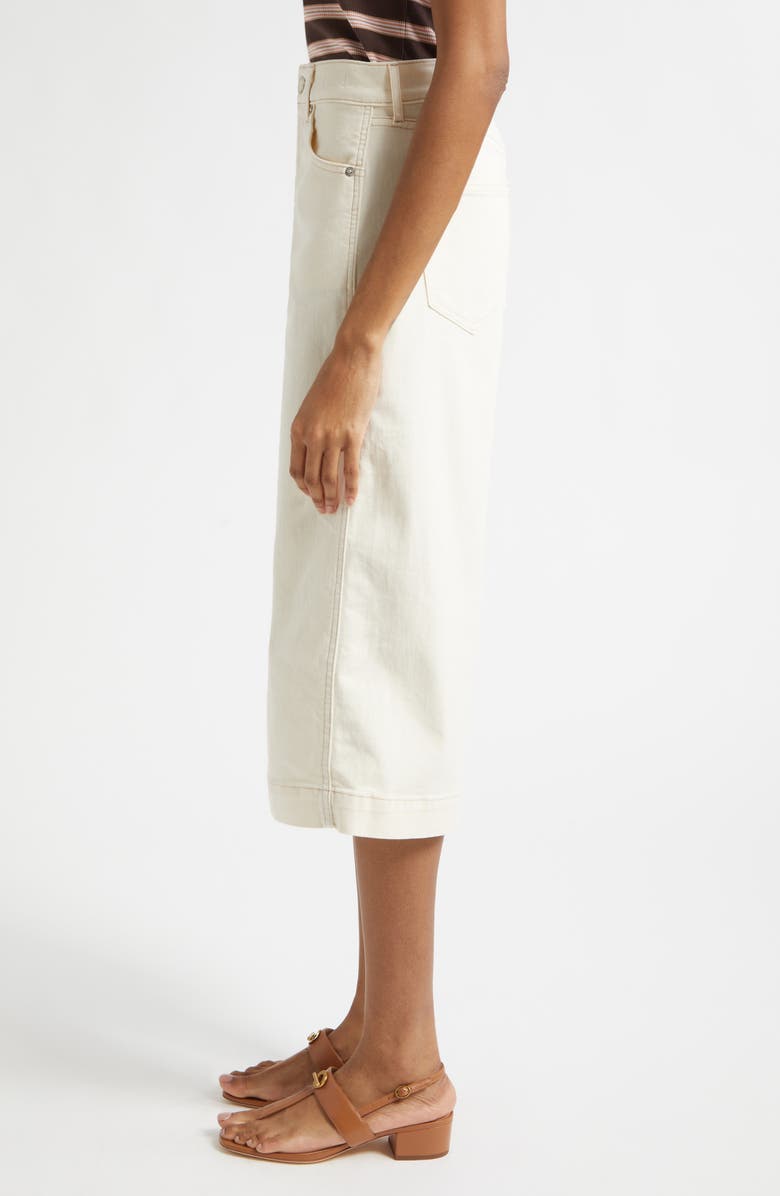 Veronica Beard Marlowe High Waist Culotte Jeans, Alternate, color, Ecru