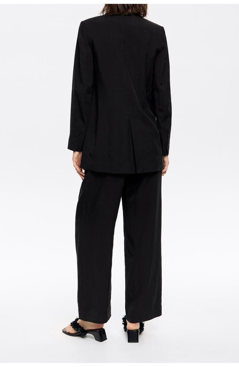 Bimba y Lola Double-Breasted Jacket, Alternate, color, Black