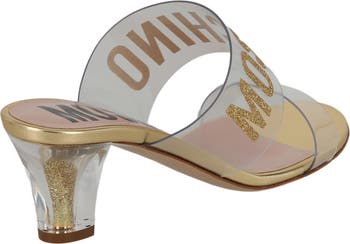 Logo Clear Strap Sandal