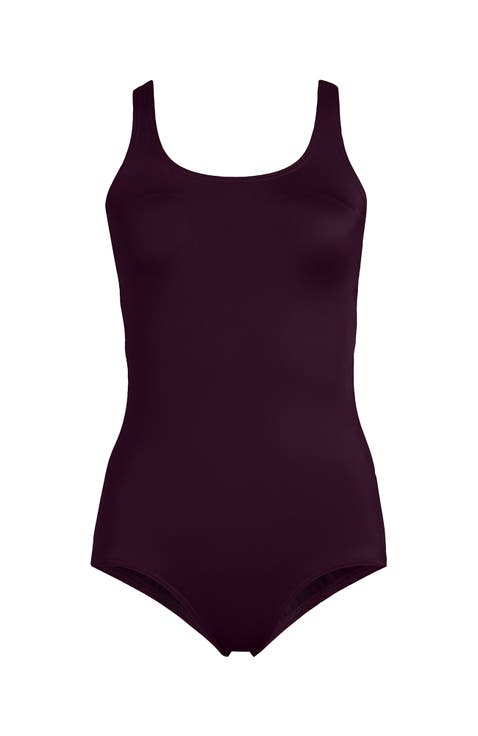 Mastectomy Chlorine Resistant Tugless One Piece Swimsuit Soft Cup