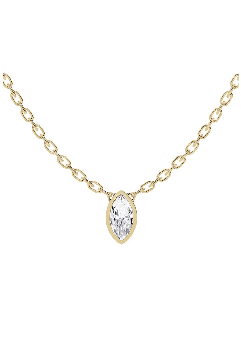 18K Gold Lab-Created Diamond Pendant Necklace (Nordstrom Exclusive) video