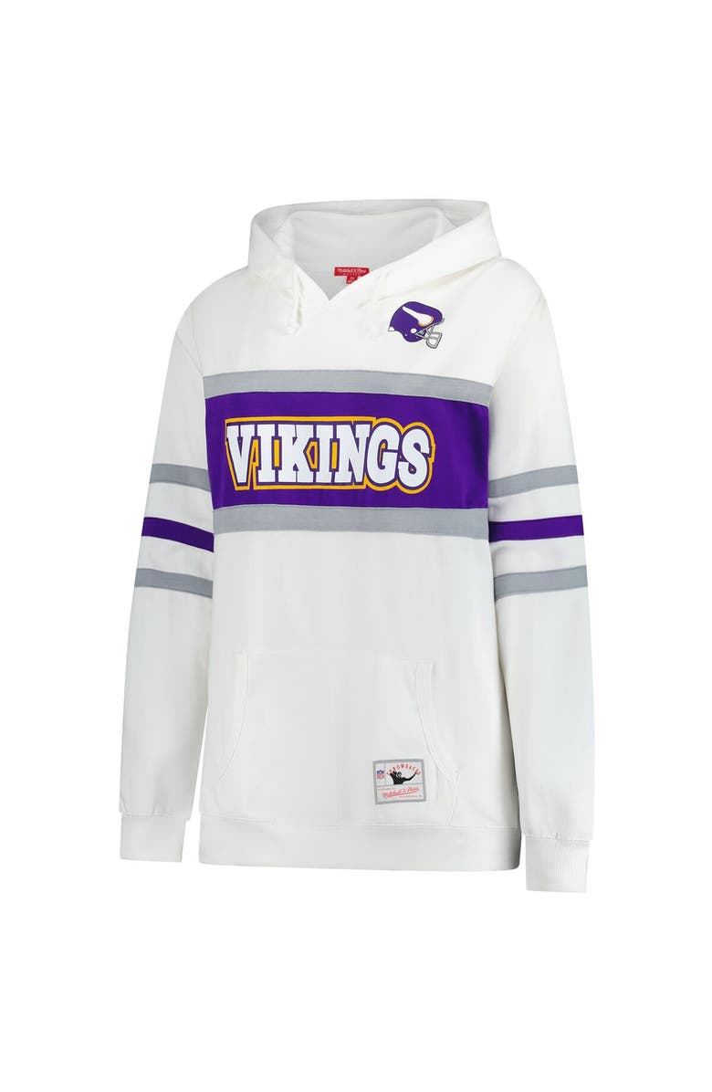Mitchell & Ness Women's Mitchell & Ness White Minnesota Vikings Plus Size Head Coach Throwback Pullover Hoodie, Alternate, color, White