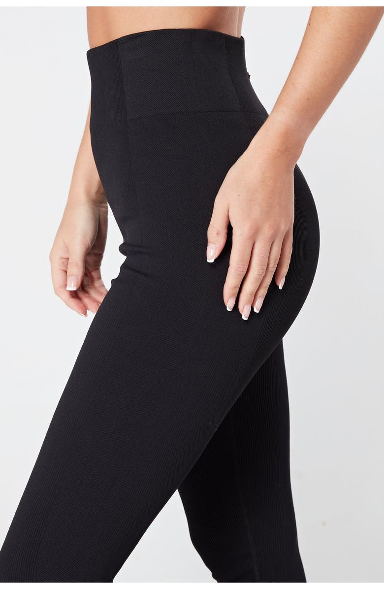 Twill Active Recycled Seamless Rib High Waist Legging, Alternate, color, 