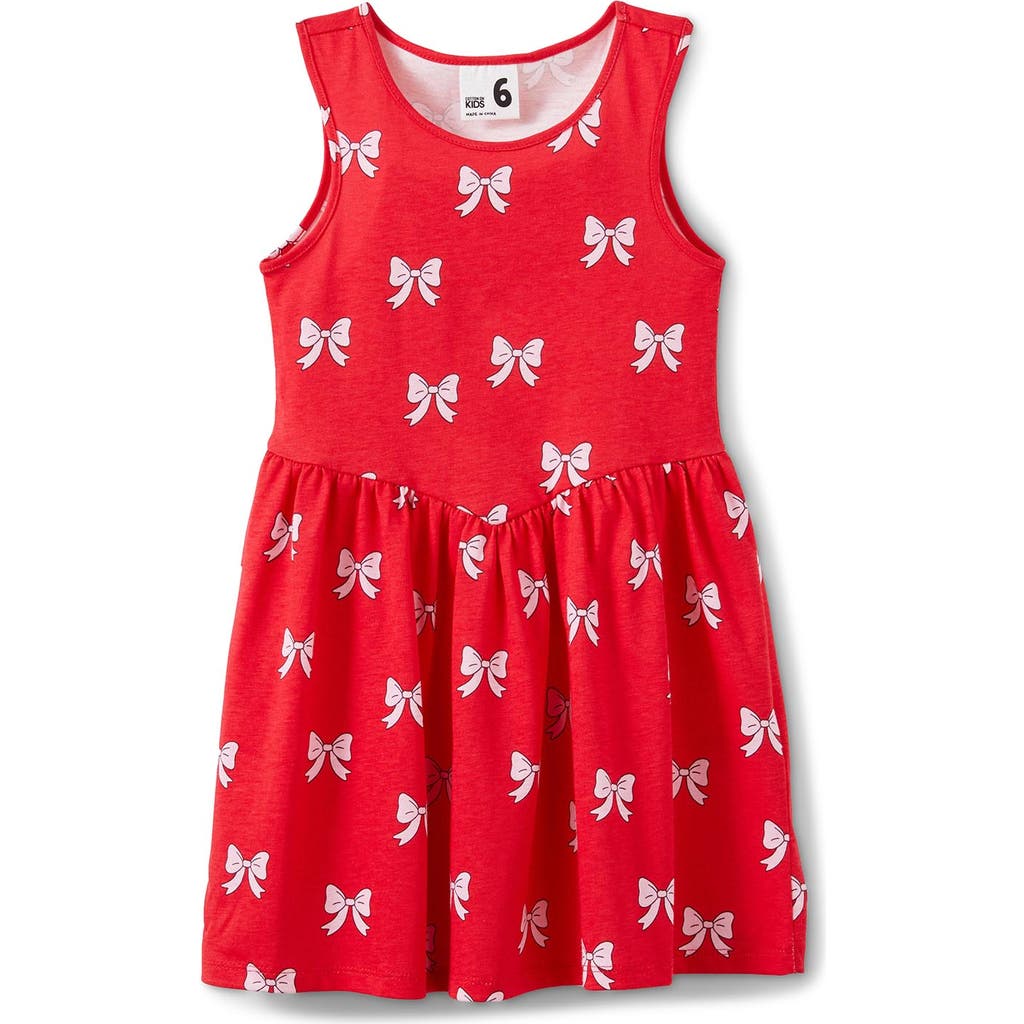 Shop Cotton On Kids Kid's Summer Sleeveless Dress In Varsity Red Bows