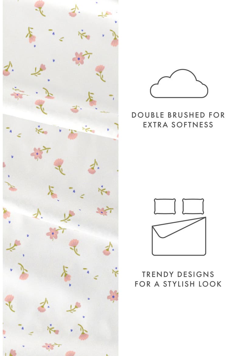 Premium Ultra Soft Floral 4-Piece Bed Sheet Set, Alternate, color, PINK