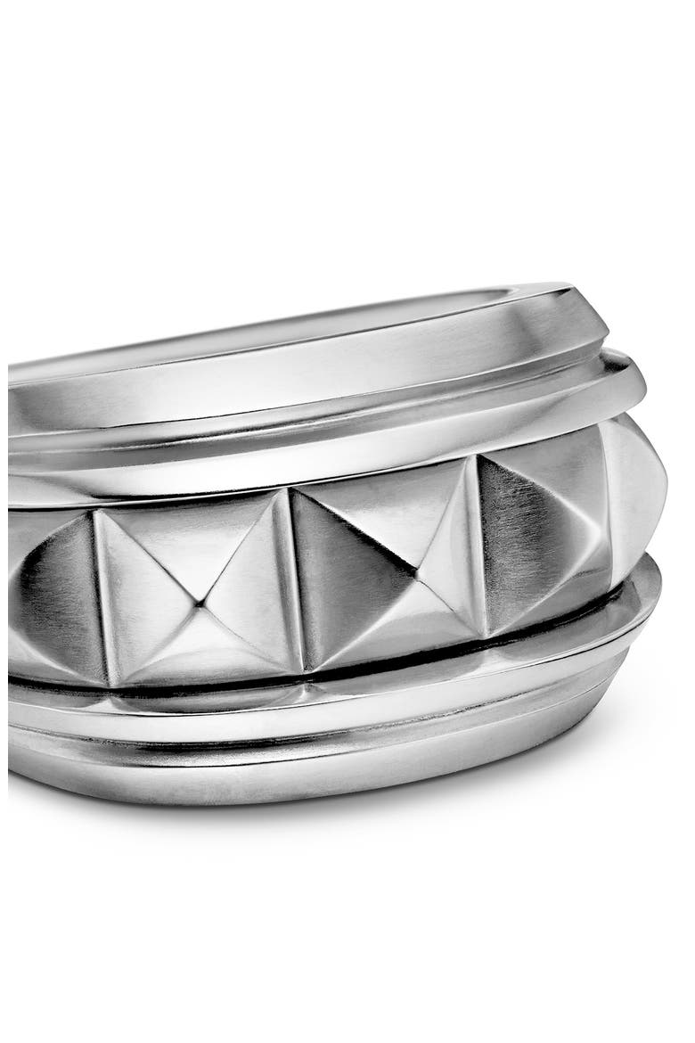Pyramid Signet Ring, Alternate, color, SILVER