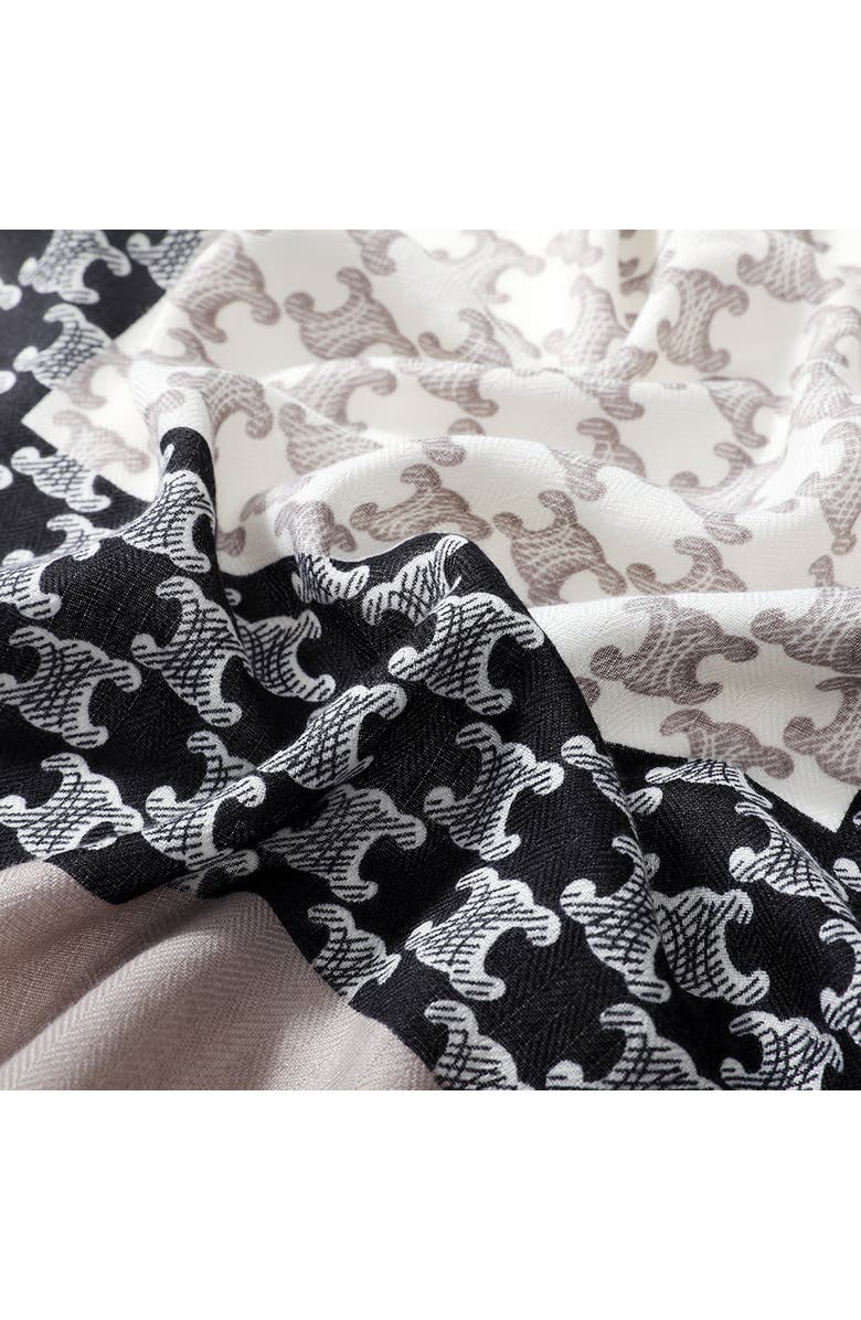 Youzey The Poppy Lightweight Scarf, Alternate, color, Monochrome