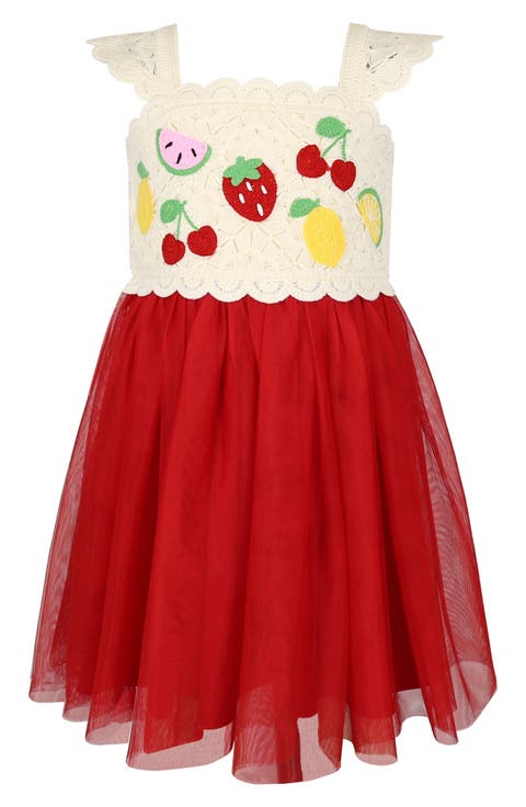 Kids' Crochet Mixed Media Dress (Little Kid)