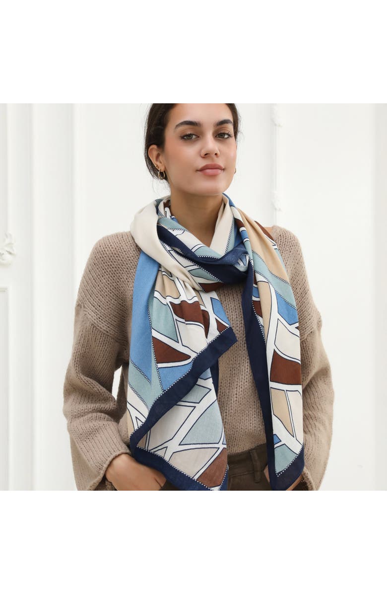 Youzey The Nicole Scarf, Main, color, Blue/Tan