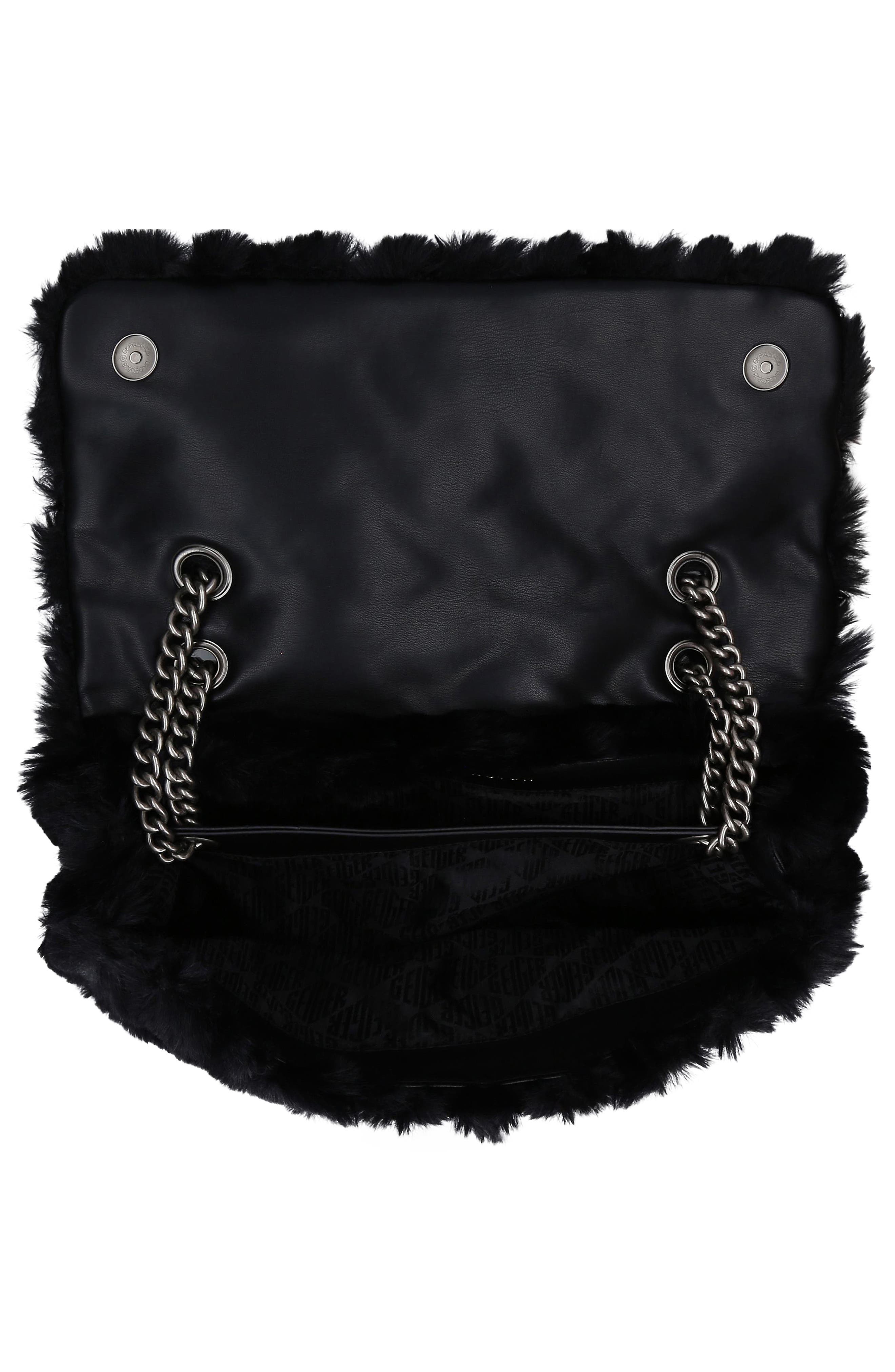 Kurt Geiger London Kensington Soft XXL Faux Fur Convertible Shoulder Bag, Alternate, color, 