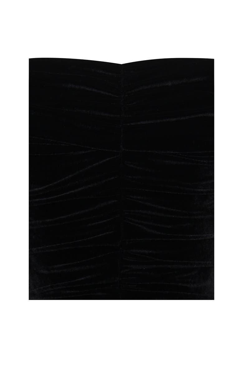 Miss Circle Ashton Off Shoulder Velvet Long Sleeve Bodycon Dress, Alternate, color, Black