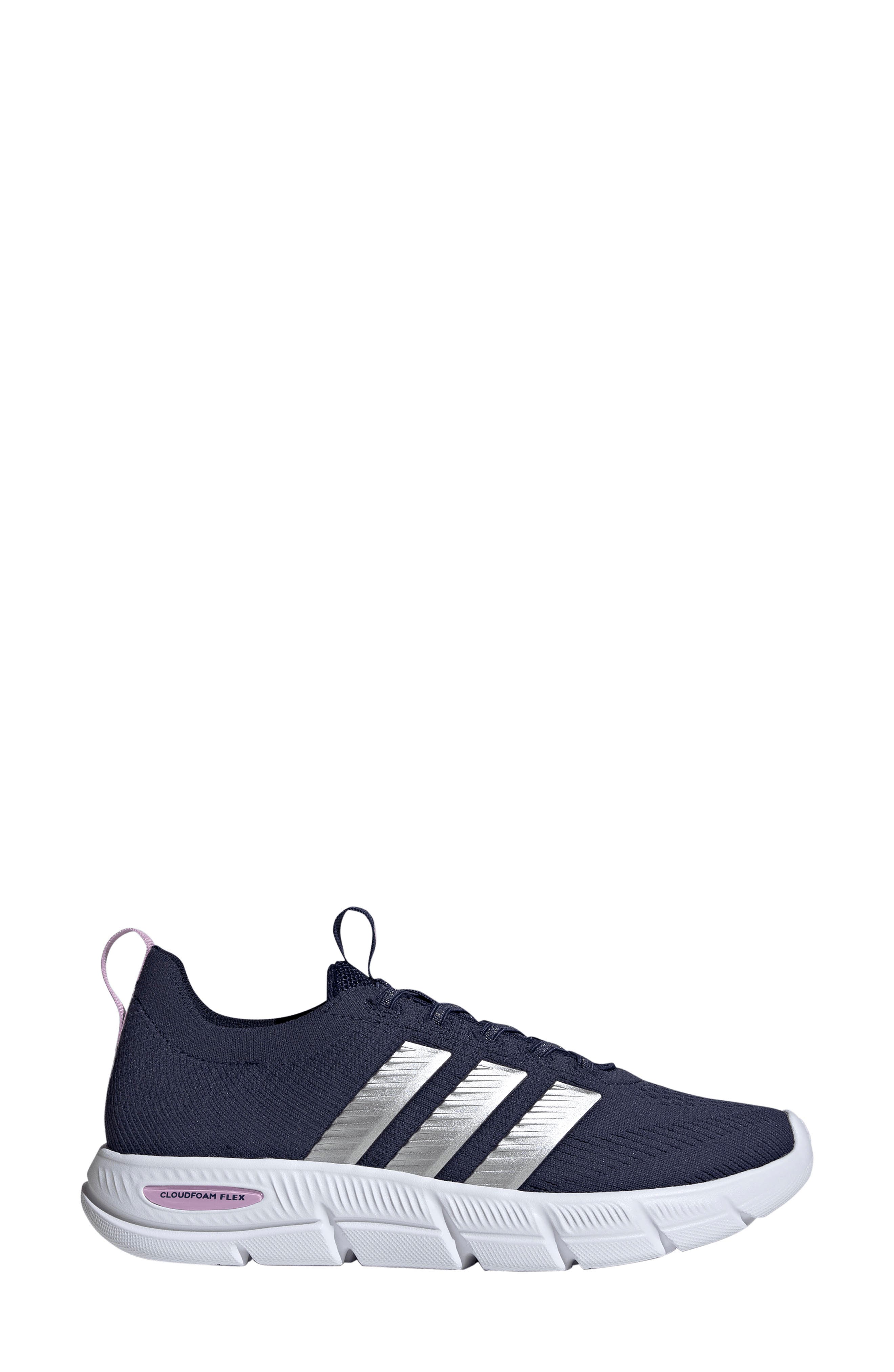 adidas Cloudfoam Flex Sneaker, Alternate, color, Dark Blue/ Matte Silver/ Lilac