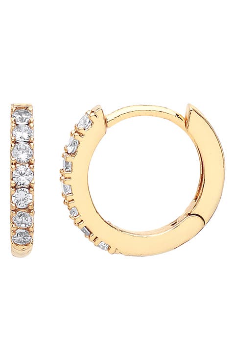 Pavé Crystal Hoop Earrings