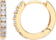 Estella Bartlett Pavé Crystal Hoop Earrings