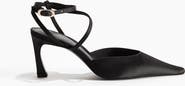 H&M Pointed Satin Court Shoes