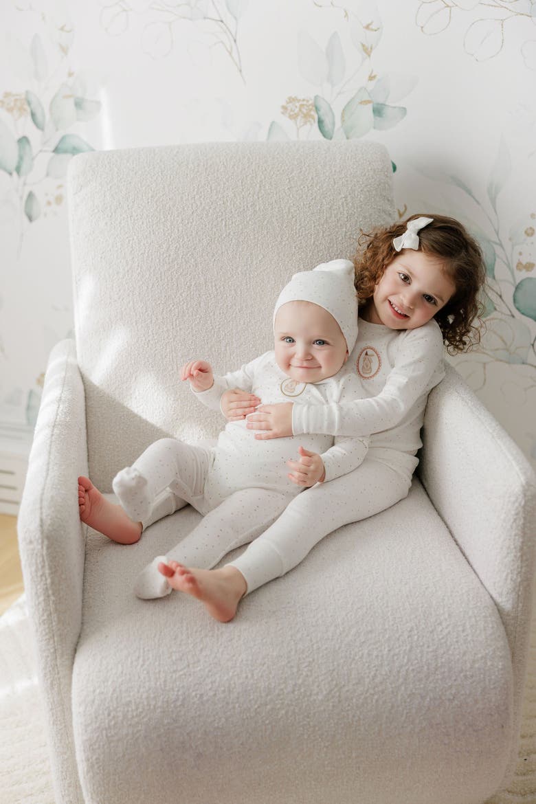 Speckled Bunny Collection - Pajamas, Alternate, color, Ivory/Tan