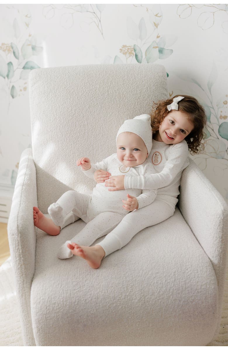 Ely's & Co. Speckled Bunny Collection - Pajamas, Alternate, color, Ivory/Tan