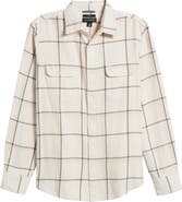 Treasure & Bond Trim Fit Plaid Flannel Shirt