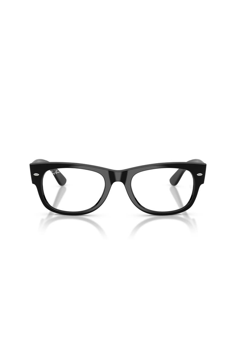 Ray-Ban 52mm Square optical glasses, Alternate, color, Black