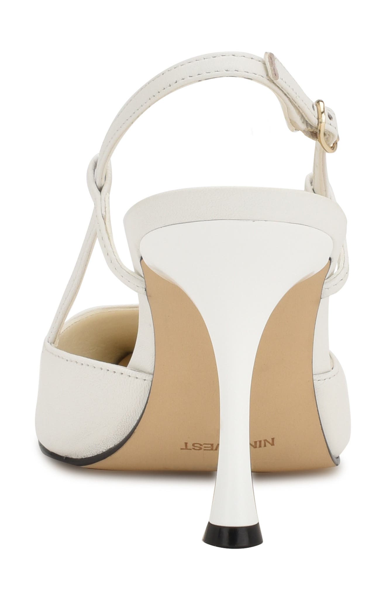 Nine West Peni Pointed Toe Pump, Alternate, color, White 140