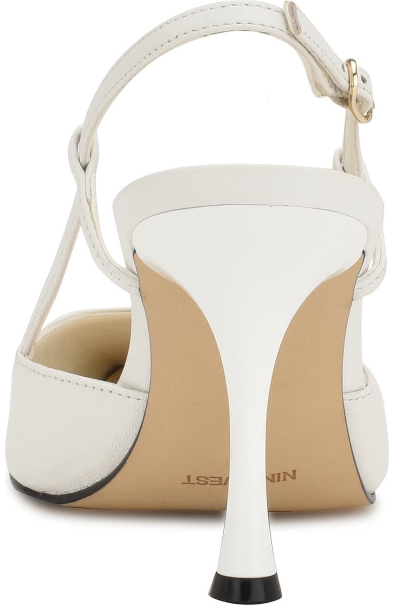 Nine West Peni Pointed Toe Pump, Alternate, color, White 140