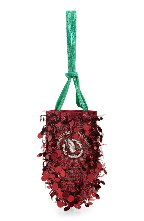 Mini Sriracha Embellished Clutch