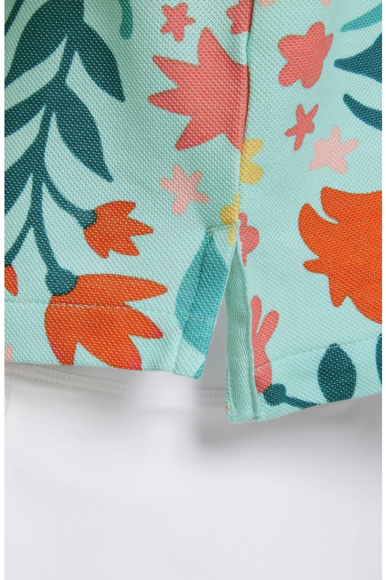 Floral Boxy Polo, Alternate, color, LIGHT DEW/ BLUSTERY
