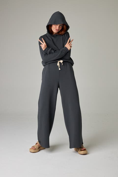 Baikal Eco-Luxe Fleece Wide-Leg Long Pant - Cloud-Soft Comfort