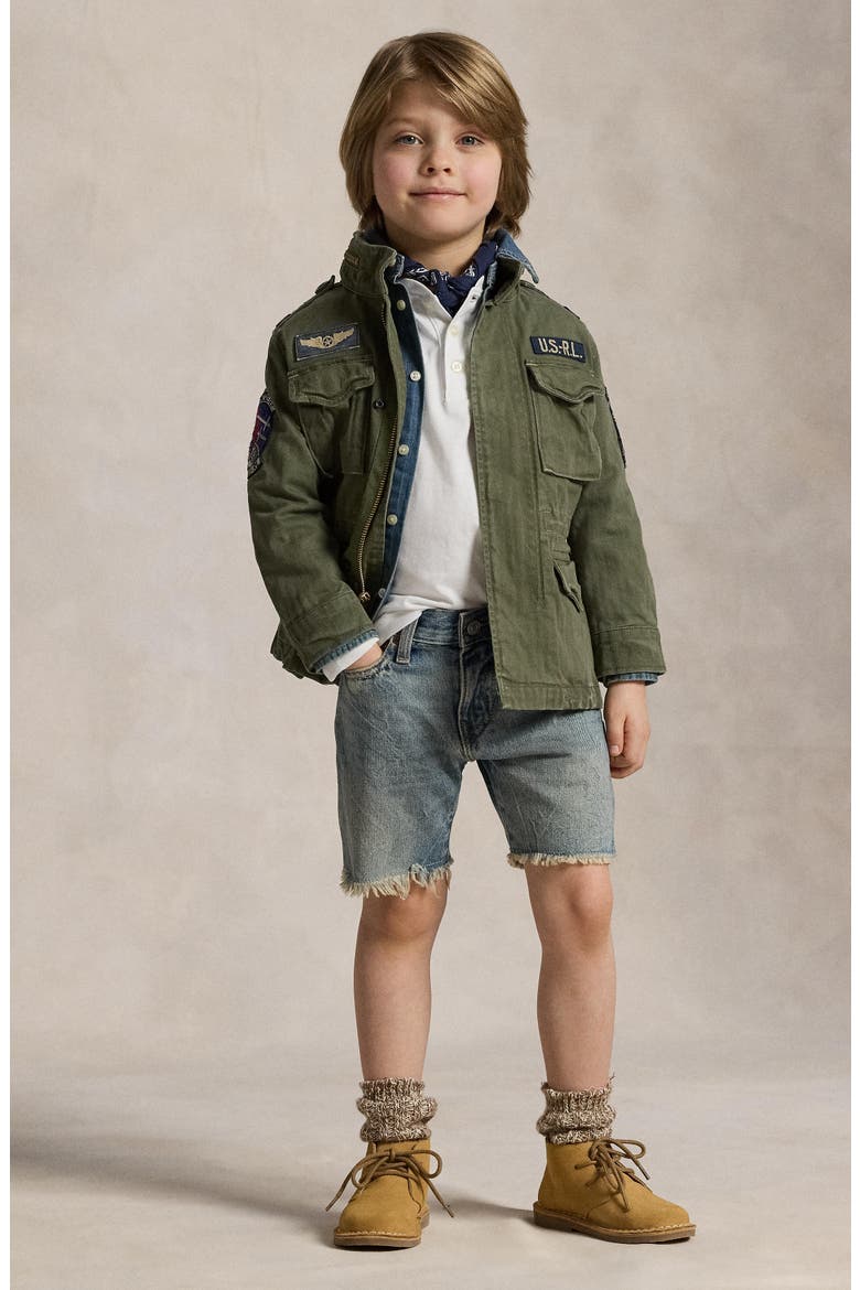 Kids' Cutoff Denim Shorts, Alternate, color, FALCON