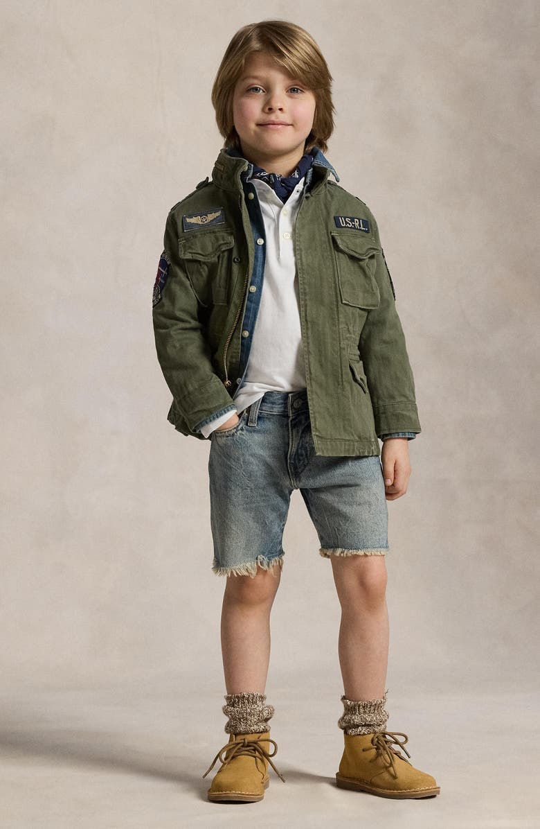 Polo Ralph Lauren Kids' Cutoff Denim Shorts, Alternate, color, Falcon